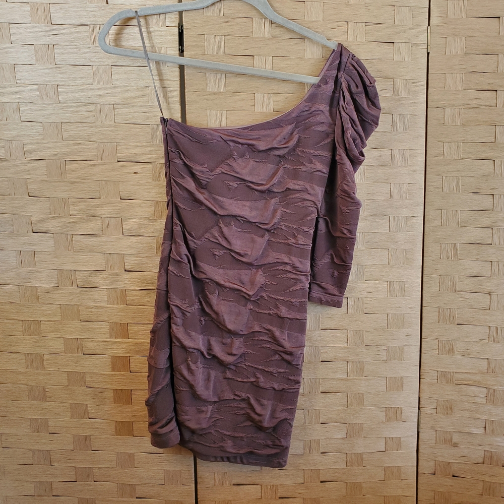 Foreign Exchange Pencil Dress Size Small One Shoulder Ruched